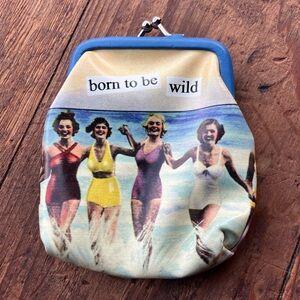 Anne Taintor Kiss Lock Coin Purse Wallet - Born To Be Wild - Girlfriends
